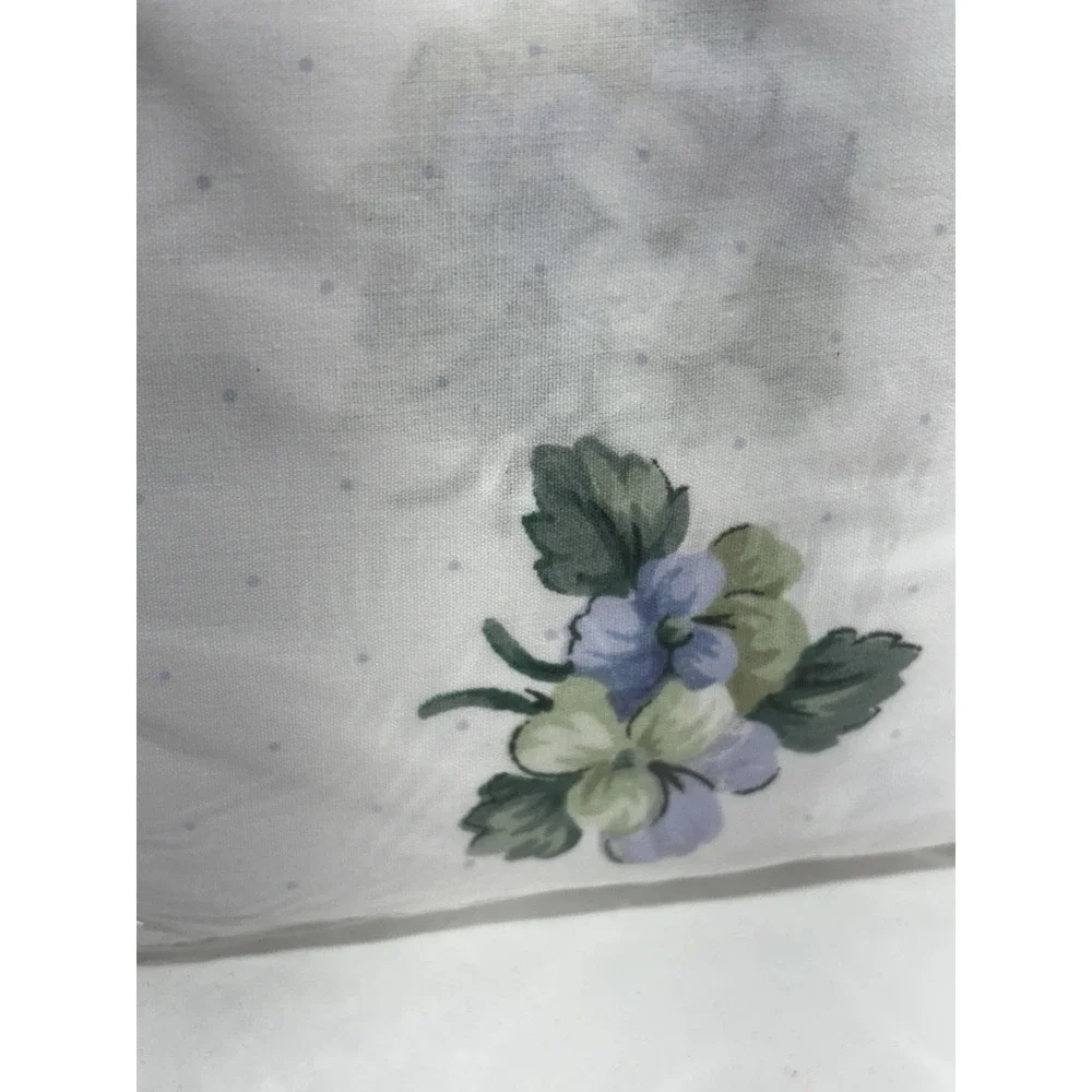 VINTAGE MERVYN'S CARESS Jessica Full Fitted Sheet No-iron Percale Floral USA New